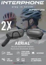 Interphone Aerial bicycle BT headset Twin Pack