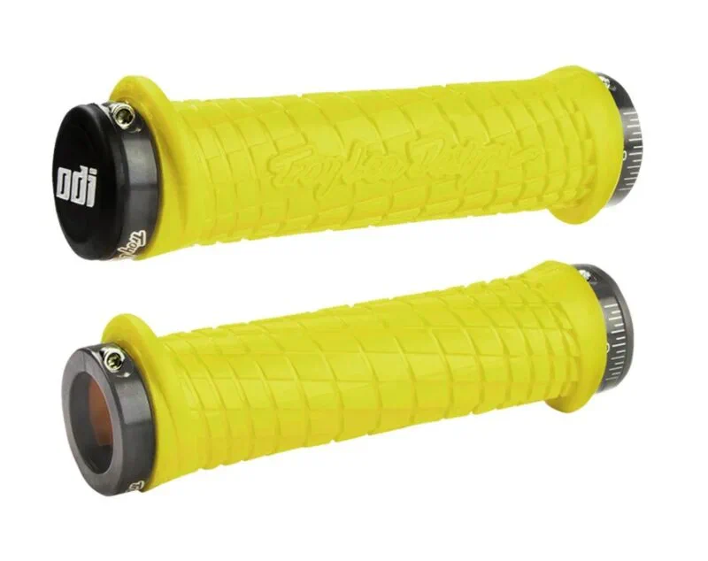 J30TLY-G ODI Troy Lee Designs Signature Series Brt Yellow W/Grey - Handtag