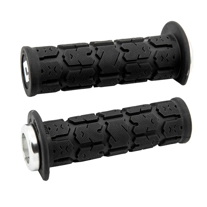 J33RGB-S ODI (Single-Clamp) GRIPS ROGUE ATV/PWC - V2.1 L/O 125mm ¾ Flg Black w/Silver Cla - Handtag