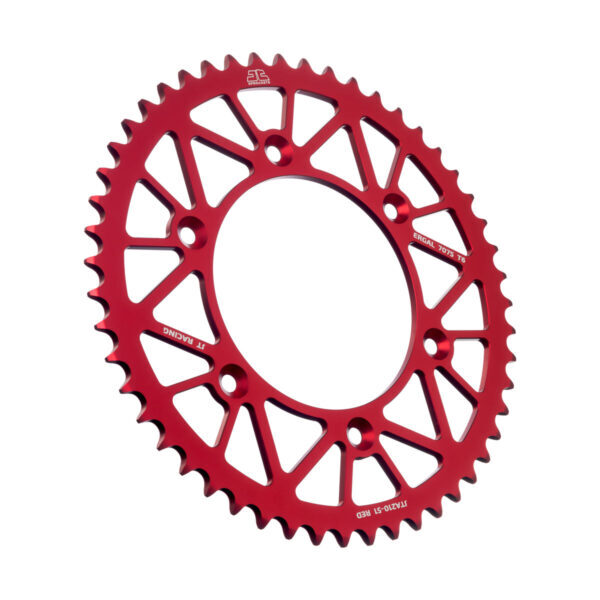 JT Bakdrev Aluminium 7075 T6 Röd JTA210.51RED