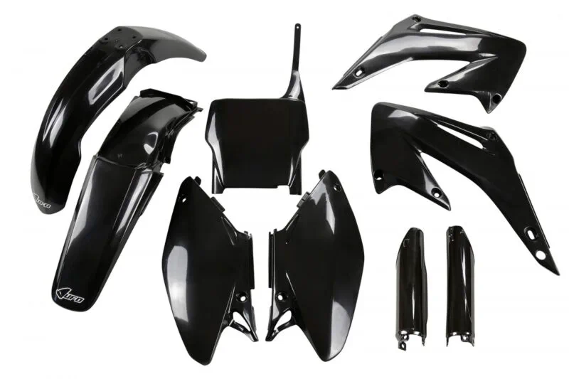 K103F UFO Plastkit 6-delar Svart 001 Honda CR125/250 05-07