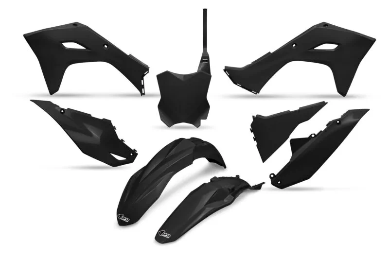 KAKIT231-001 UFO Plastic kit 5-parts Black KX250F 25-.. KX450F 24-.. - Plastkit