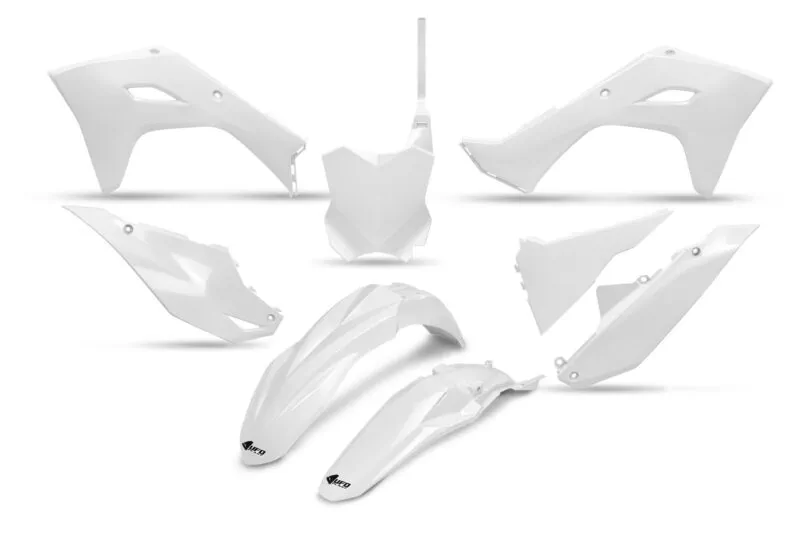 KAKIT231-047 UFO Plastic kit 5-parts White KX250F 25-.. KX450F 24-.. - Plastkit