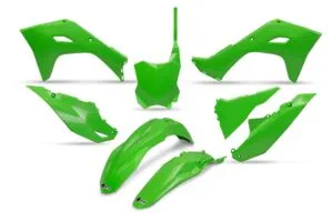 UFO Plastic kit 5-parts OEM Green KX250F 25-.. KX450F 24-..