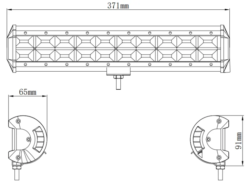KS85240_1 Kinwons Led Ramp 10-30V 240W Flood - Lampor & linser