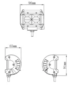 Kinwons Led Ramp 10-30V 48W Flood - Lampor & linser