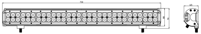 KS87180E_1 Kinwons Led Ramp 10-30V 180W Combo - Lampor & linser