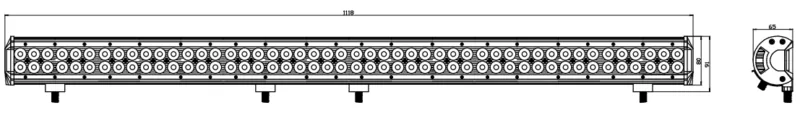 KS87288E_1 Kinwons Led Ramp 10-30V 288W Combo - Lampor & linser