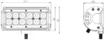Kinwons Led Ramp 10-30V 36W Combo - Lampor & linser