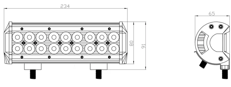 KS8754E_1 Kinwons Led Ramp 10-30V 54W Combo - Lampor & linser