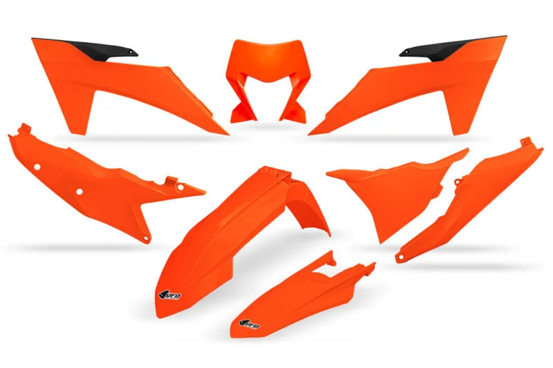 KTKIT530_FFLU UFO Plastic kit 6-parts KTM EXC EXCF 2024-.. 125-500 Neon Orange - Plastkit
