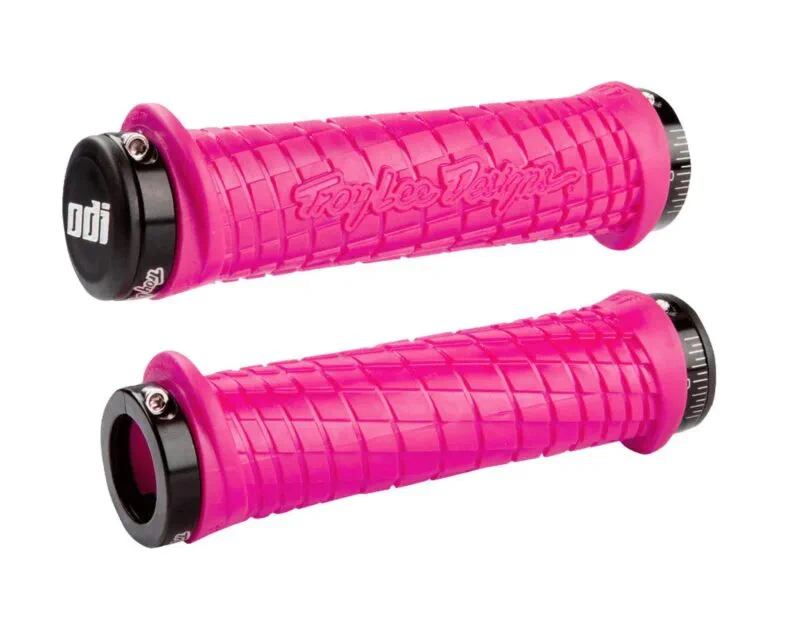 L30TLP-B ODI LOCK-ON Grips Troy Lee Designs Signature Series Pink W/Black - Handtag