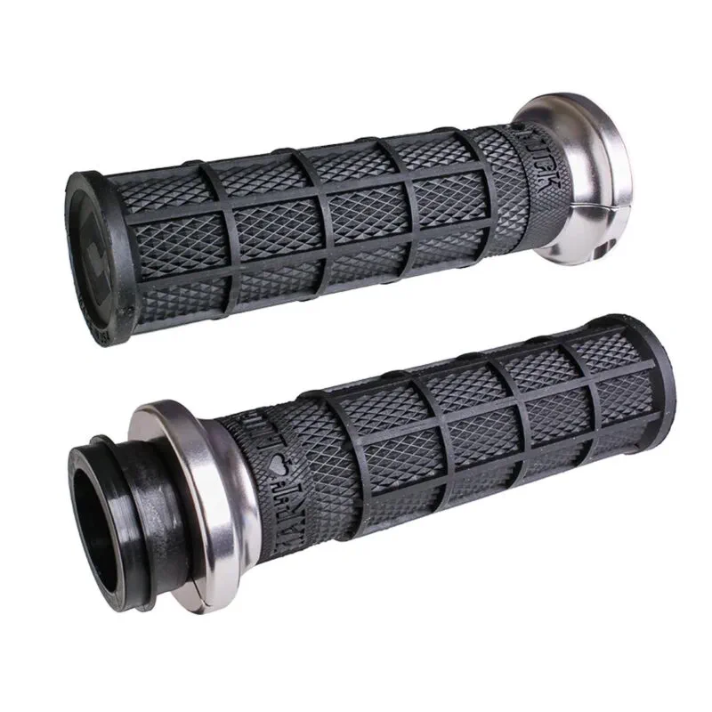 V31HCW-BB-S ODI Street V-TWIN Lock-On HART-LUCK Full-Waffle BLACK/Black/silver - Handtag