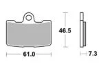 Sbs Bromsklossats Sintered - Bromsbelägg