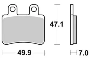 Sbs Bromsklossats Carbon Tech