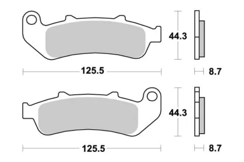 Sbs Bromsklossats Sintered