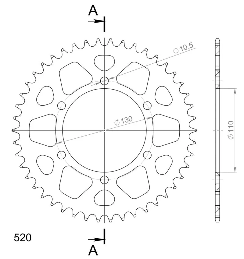 a7881f15fc4fd9d13098086a3237ee2e0a31b125_27_3_486_46_0_1 Supersprox Alu Bakdrev SU/YA Svart 46