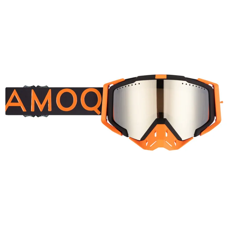 Produck/Product photography studio AMOQ Aster Skoterglasögon Svart-Orange Silver Mirror