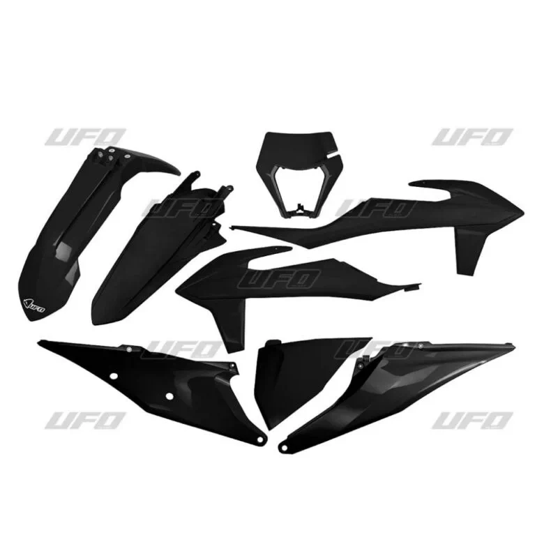 aae930086fb44c5bbbbe6968fa3ff6bdc41c4a16_650_K527_001 UFO Plastkit 6-delar Svart 001 KTM EXC/EXC-F 125-500 20-23