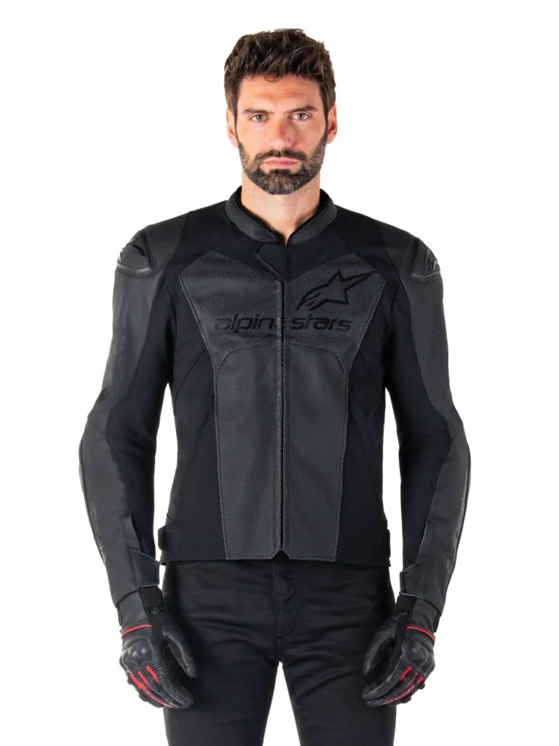 Alpinestars Skinnjacka Faster v3 Airflow Svart/Svart
