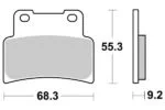 Sbs Bromsklossats Sintered fram
