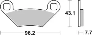 Sbs Bromsklossats Racing Sintered