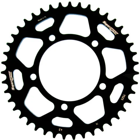 Supersprox Bakdrev Aluminium RAL-7025:43 Svart