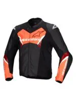 Alpinestars Skinnjacka Faster v3 Svart/Röd Fluo