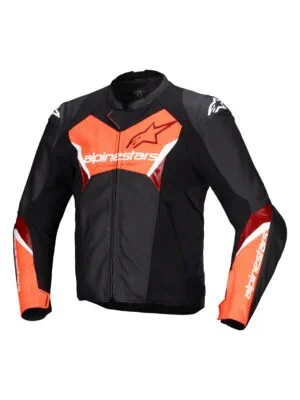 Alpinestars Skinnjacka Faster v3 Svart/Röd Fluo