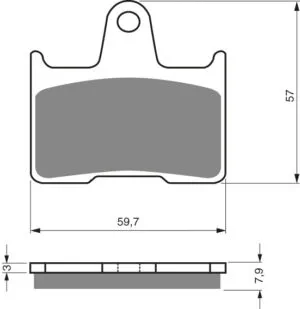 GOLDFREN Bromsbelägg 148 Ceramic Carbon S3