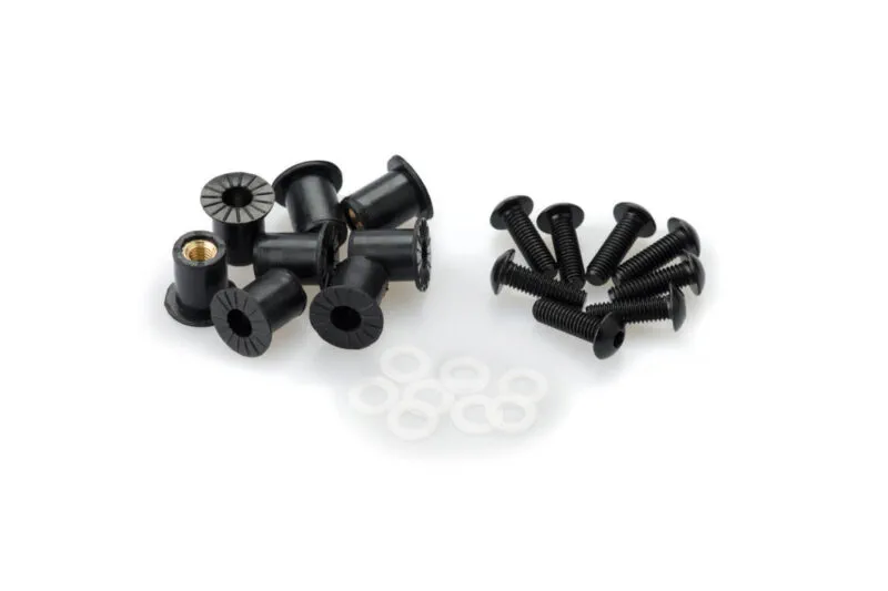 b32bf098bed4b7720a797f0512f5324b38c83916_33_0957N Puig Screw Kit whit silentblocks C/Black - Bultar & fästelement