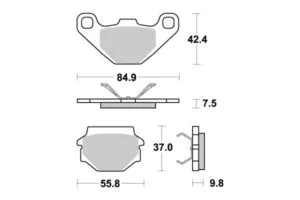 Sbs Bromsklossats Ceramic