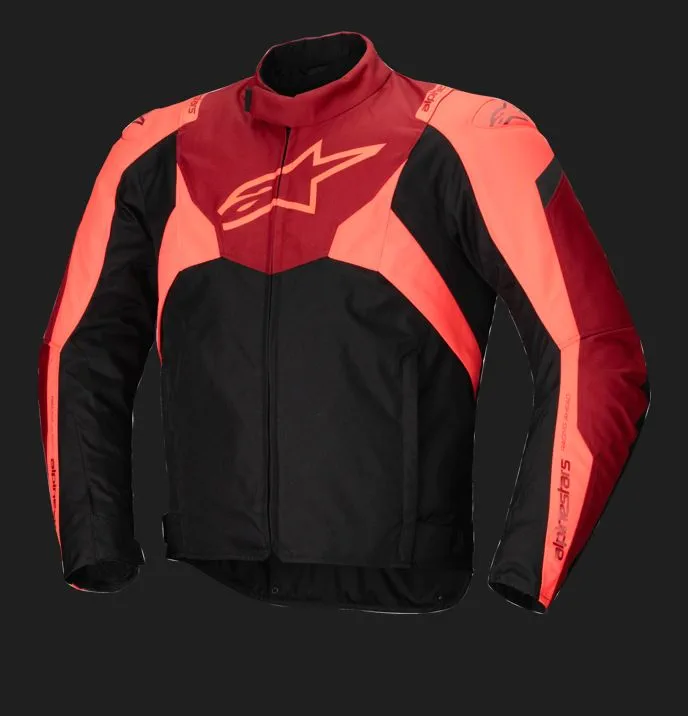 b740635446753a54b653ba05985500e260bd6836_692_3200125_1365_7 Alpinestars Jacka T-Jaws v4 Vattentät Svart/Röd/Röd Fluo