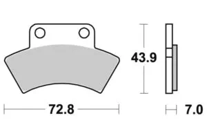 Sbs Bromsklossats Sintered Atv