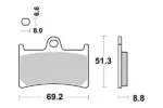 Sbs Bromsklossats Sintered - Bromsbelägg