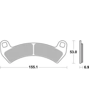 Sbs Bromsklossats Racing Sintered
