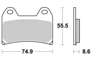 Sbs Bromsklossats Dual Carbon
