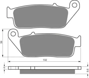 GOLDFREN Bromsbelägg 014 Ceramic Carbon S3