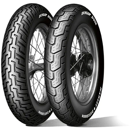 bcf8c179732f010bfb15c301f8d8fe9e0192020a_544_656265 Dunlop D402F SW MT90B16 72H TL Fr. Harley-Davidson (Slim White Sidewall)