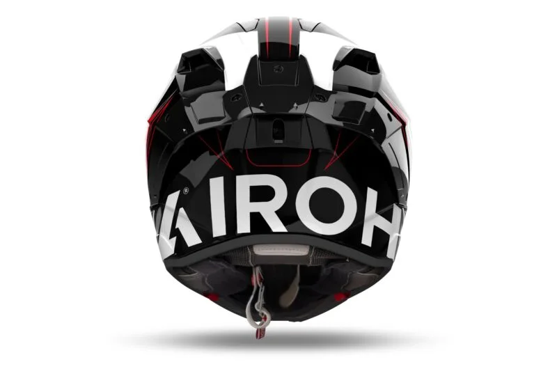 Airoh Hjälm GP 800 Must Röd glansig