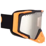 AMOQ Aster Skoterglasögon Svart-Orange Silver Mirror