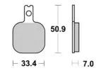 Sbs Bromsklossats Dual Carbon (6PCS) - Bromsbelägg