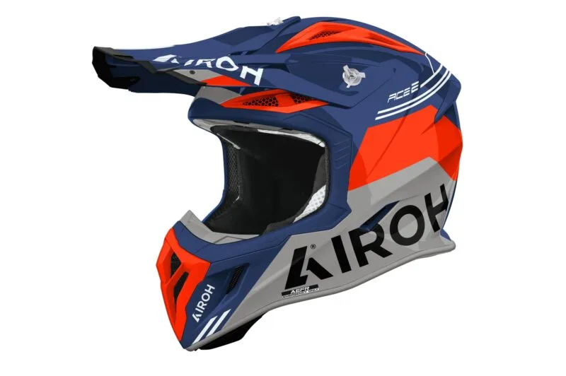 Airoh Hjälm Aviator Ace 2 Fury Blå/Orange glansig