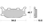 Sbs Bromsklossats Sintered - Bromsbelägg