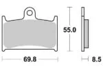 Sbs Bromsklossats Sintered - Bromsbelägg