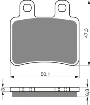 GOLDFREN Bromsbelägg 211 Ceramic carbon AD