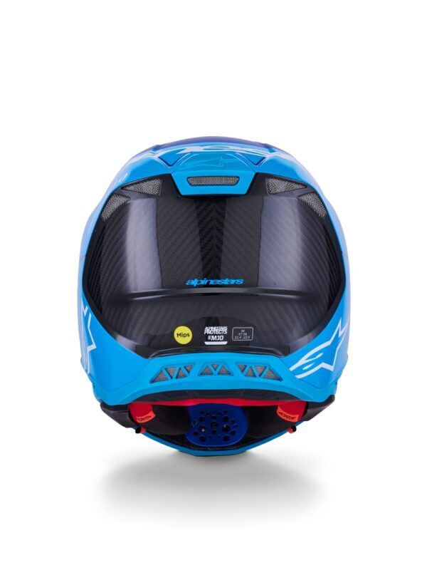 Alpinestars Hjälm S-M10 Flood Met Blå/Blå/Carbon
