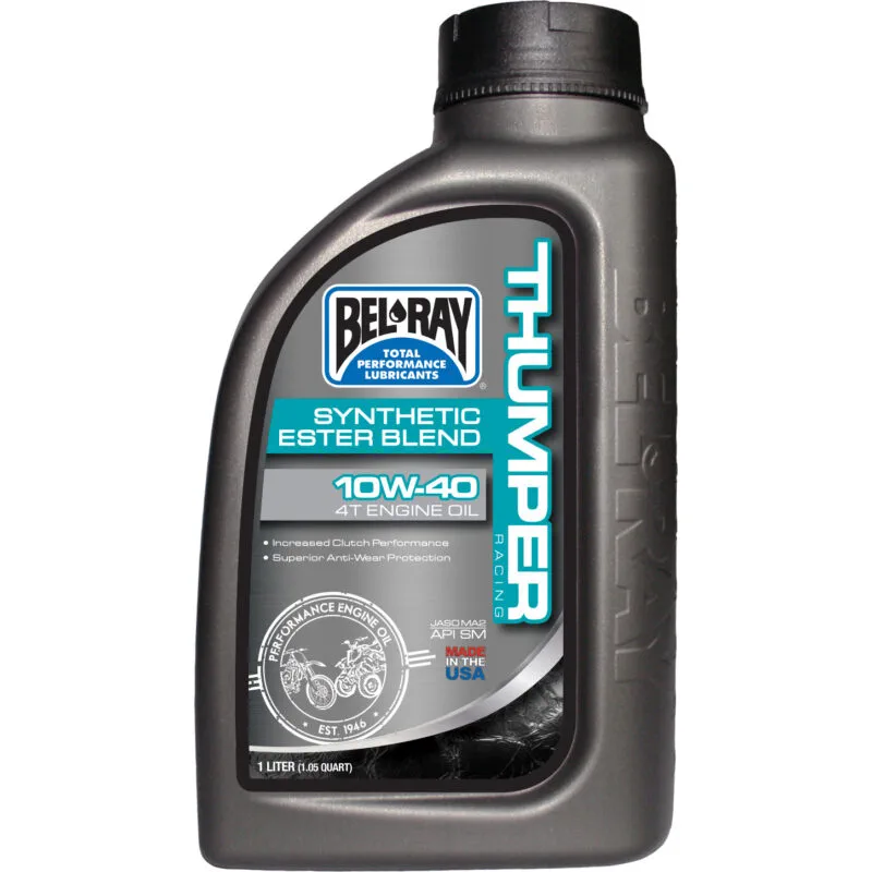 caa6f5c61e958ce456bd11bf2fb5cc10d65fb3e6_55_818_001 Bel-Ray Thumper Racing Synthetic Ester Blend 4T 10W-40 1L - Belray