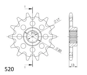 Supersprox Framdrev 125-13.1