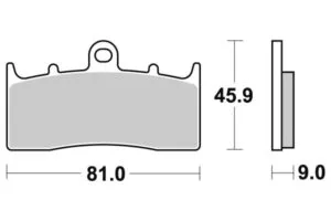 Sbs Bromsklossats Sintered